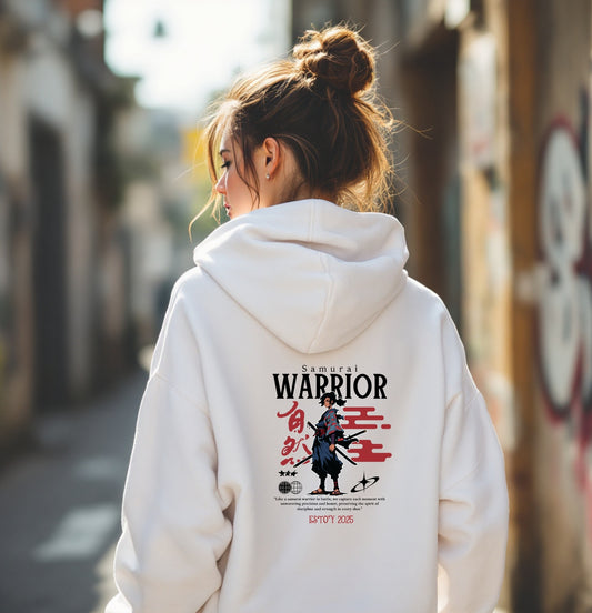 Samurai Warrior Graphic Hoodie – Estoy 2025 Edition
