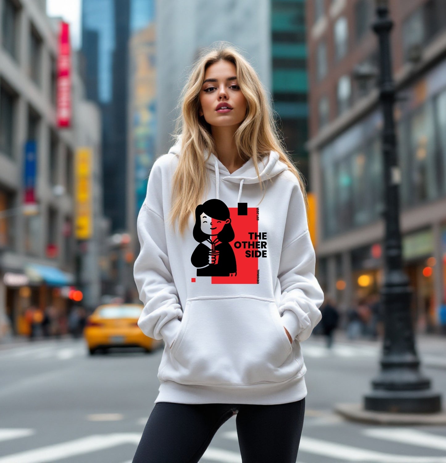 The Other Side Hoodie – Minimalist Anime-Inspired Streetwear