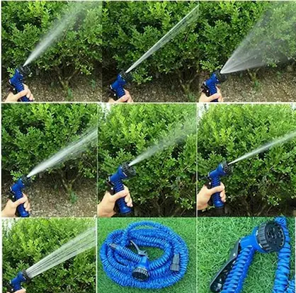 Expandable Garden Hose with Spray Nozzle – Flexible & Lightweight Water Hose