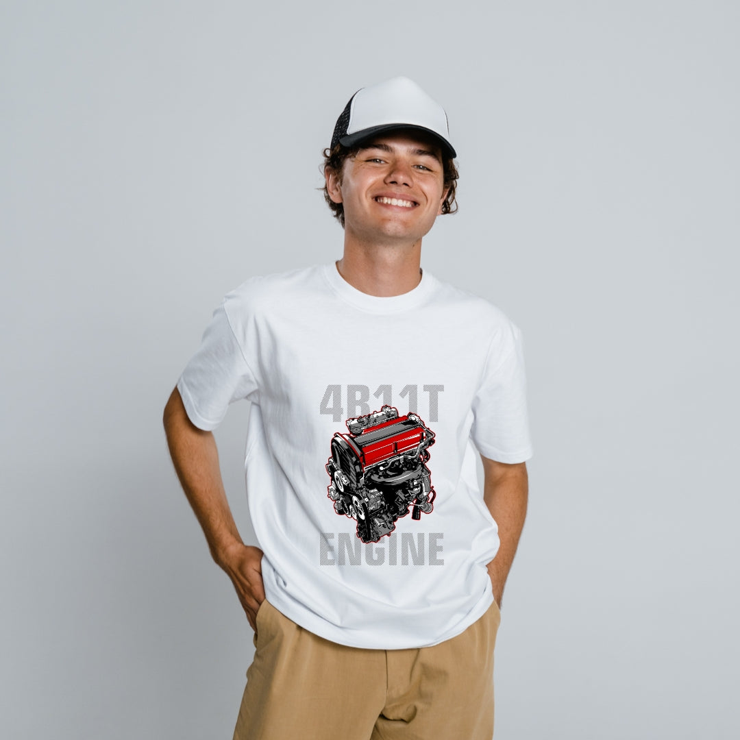 Classic Crew T-Shirt – 4B11T Engine Design