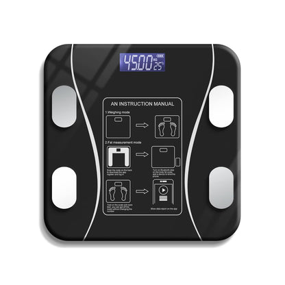 Scale for Body Weight and Fat Percentage, Body Fat Scale Smart BMI Highly Accurate Digital Bathroom Body Composition Analyzer with Wireless Smartphone APP(Black)
