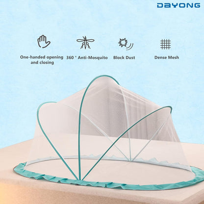 Baby Mosquito Net,Portable Foldable Bed Tent for 0-3 Years Old Baby,Suitable for Cribs, Carpets, Crawling Mats (Blue)