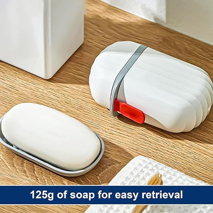 2 PCS Travel Soap Holder - Portable Soap Dish for Home, Outdoor Hiking, and Camping - Compact and Durable Plastic Travel Soap Box - Soap Case Ideal for Travel Accessories