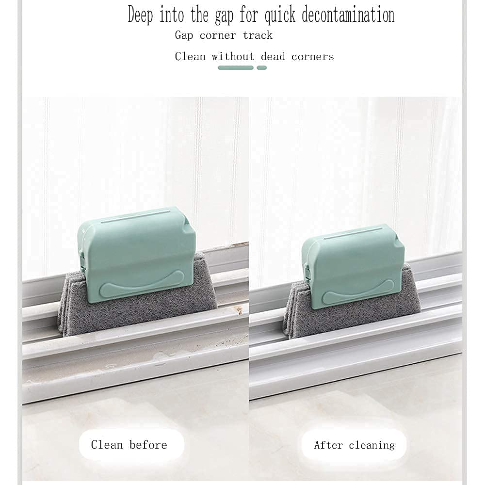 Estoy - Window Groove Frame Cleaning Brush,Window Corners and Gaps Track Cleaning Brushes for Home & Kitchen || Dust Cleaner