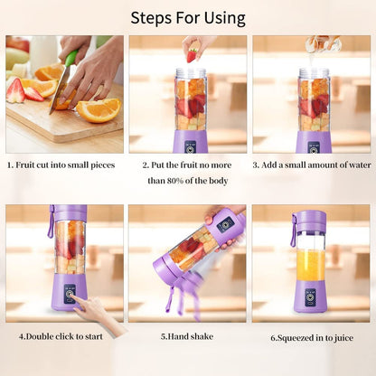 Portable USB Rechargeable Blender – Make Smoothies On-the-Go!