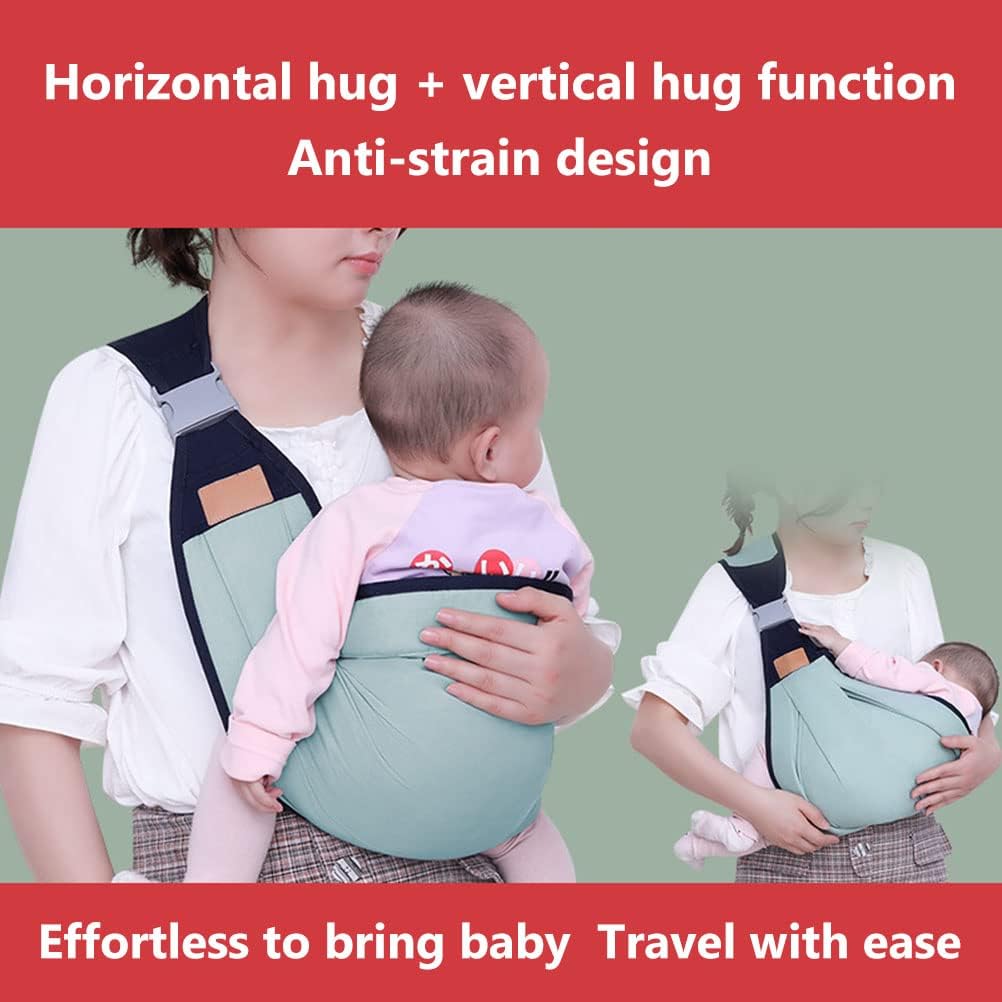 Estoy baby carrier, baby carrier for newborns, adjustable 3D baby carriers slings sling with thick shoulder straps for newborns