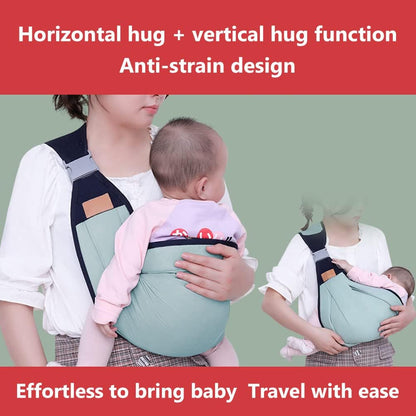 Estoy baby carrier, baby carrier for newborns, adjustable 3D baby carriers slings sling with thick shoulder straps for newborns