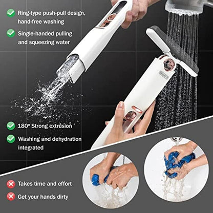 Mini Mop for Kitchen with Sponge Portable Mini Mop Self Squeeze Strong Absorbent Magic Wiper for Kitchen Small Wet & Dry Use for Bathroom Wall Glass Car Table Home Mini MOP Random