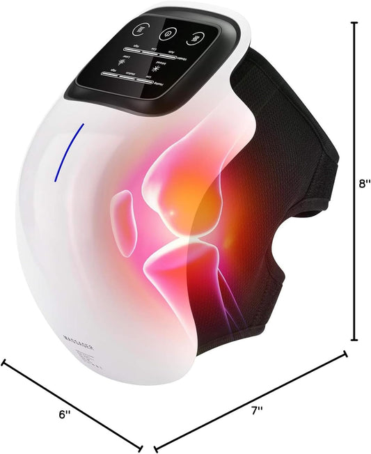 3-in-1 Smart Knee Massager with Heat & Red Light Therapy