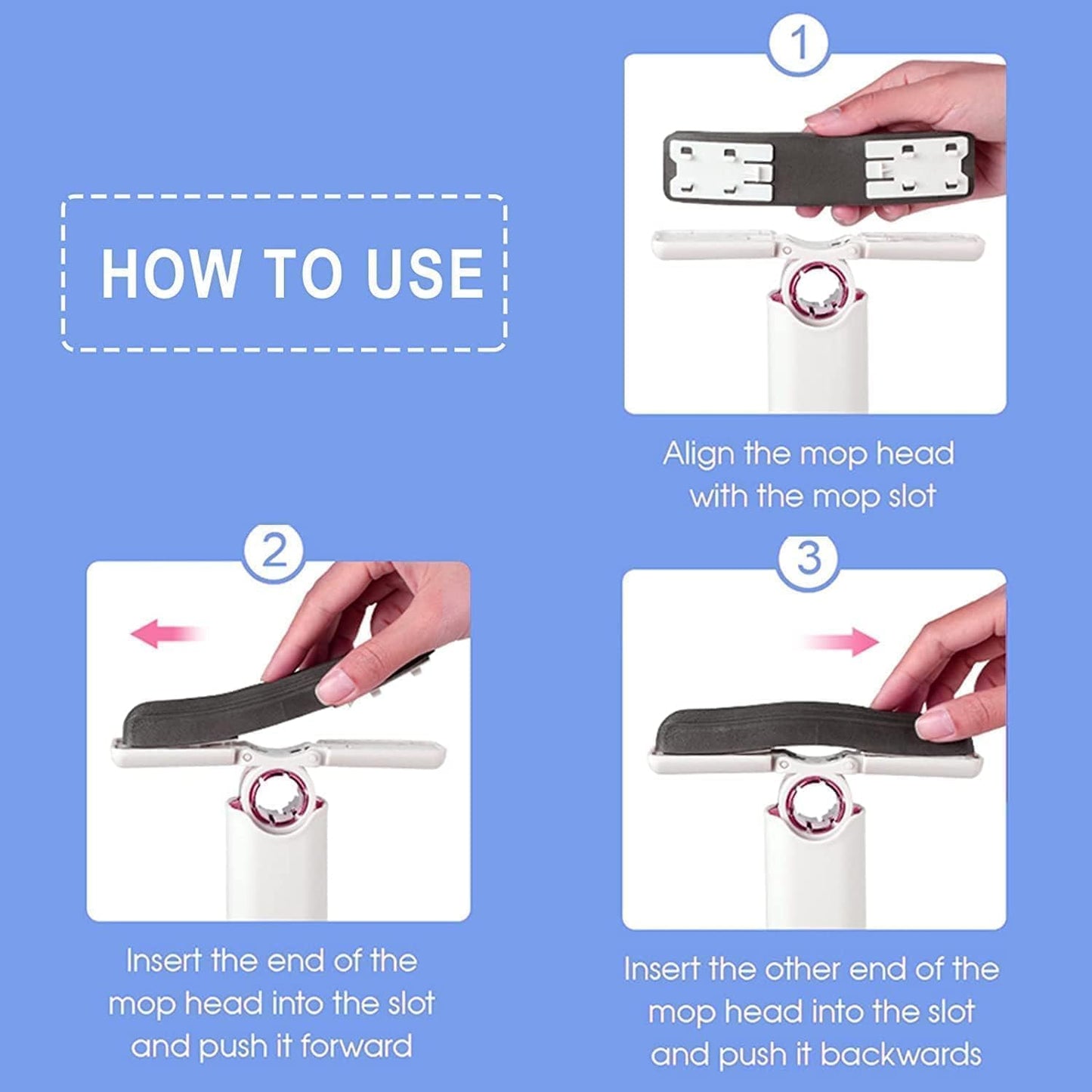 Mini Mop for Kitchen with Sponge Portable Mini Mop Self Squeeze Strong Absorbent Magic Wiper for Kitchen Small Wet & Dry Use for Bathroom Wall Glass Car Table Home Mini MOP Random