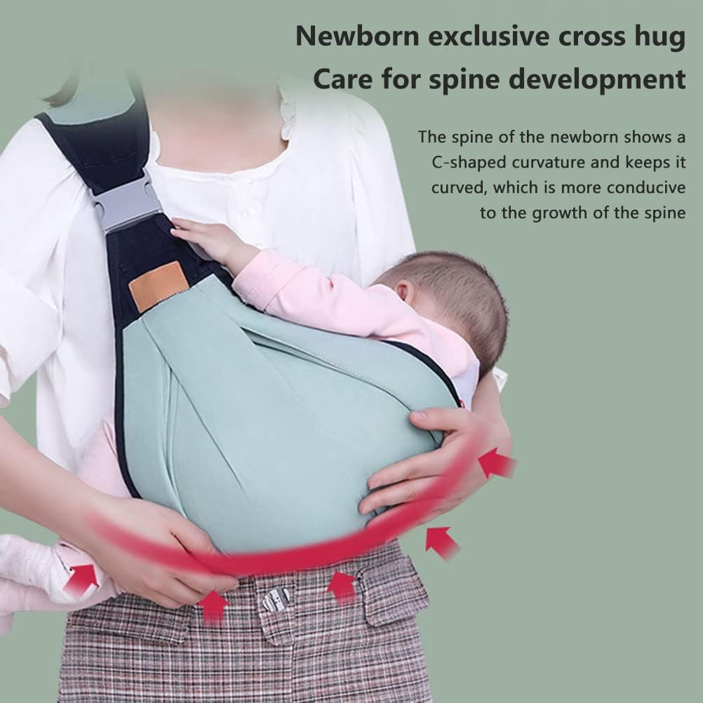 Estoy baby carrier, baby carrier for newborns, adjustable 3D baby carriers slings sling with thick shoulder straps for newborns