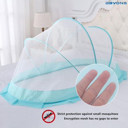 Baby Mosquito Net,Portable Foldable Bed Tent for 0-3 Years Old Baby,Suitable for Cribs, Carpets, Crawling Mats (Blue)