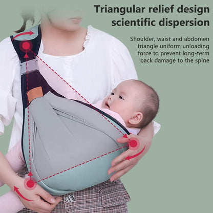 Estoy baby carrier, baby carrier for newborns, adjustable 3D baby carriers slings sling with thick shoulder straps for newborns