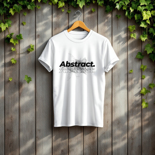 Abstract Typography Art T-Shirt