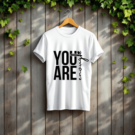 You Are Enough Inspirational Typography T-Shirt