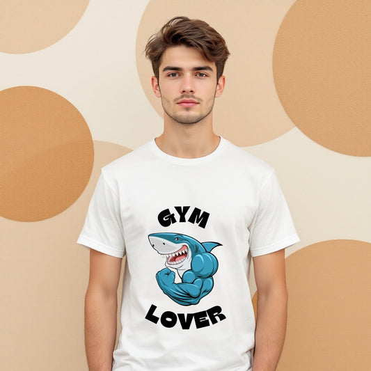 Gym Lover Shark Muscle T-Shirt