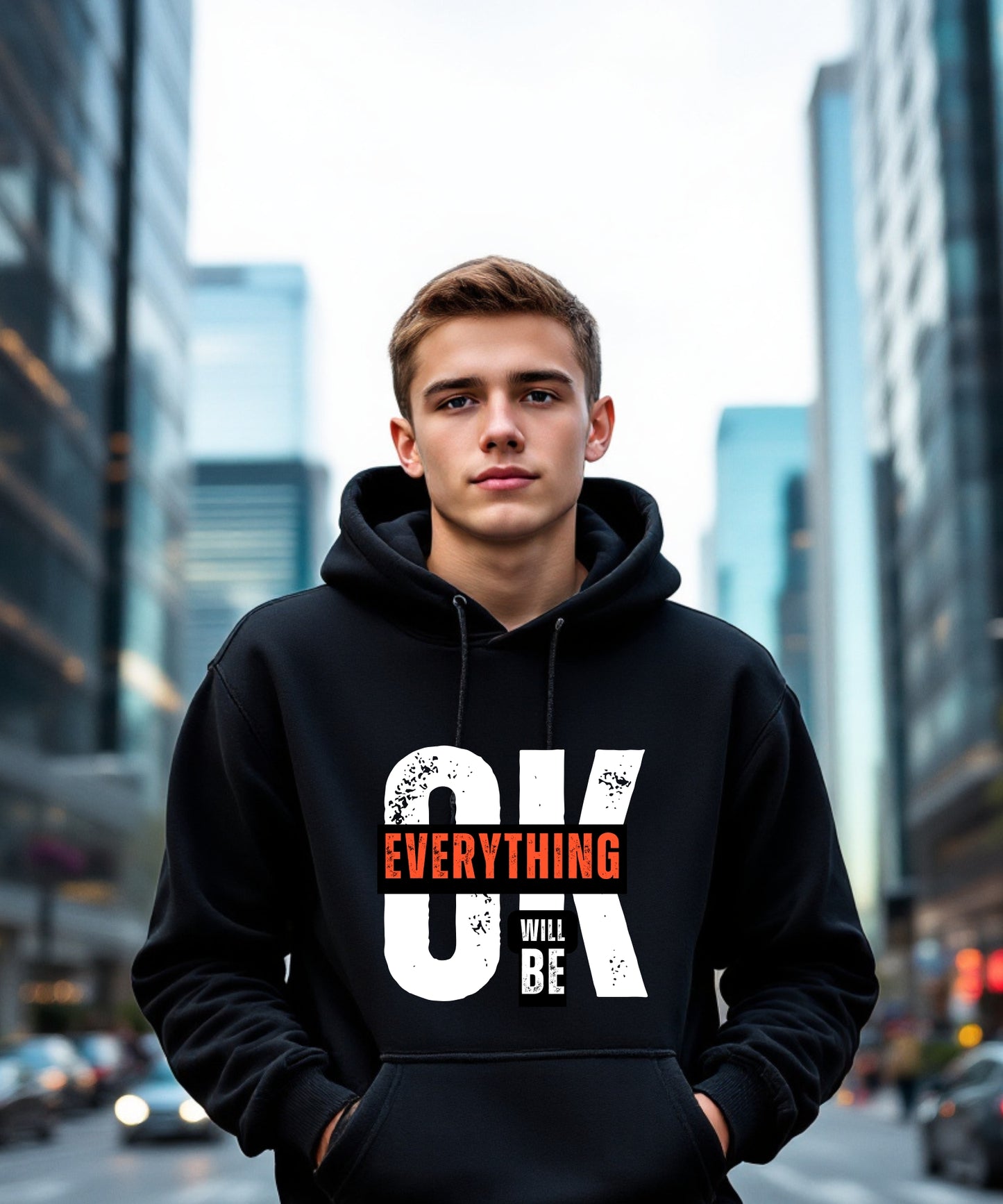 Everything Will Be OK Motivational Hoodie