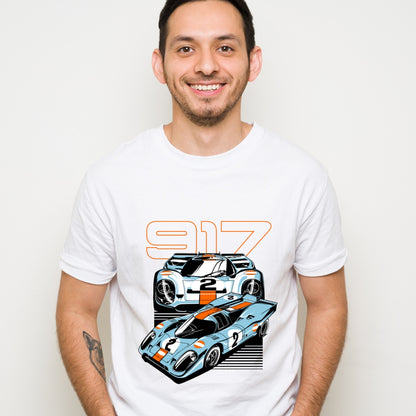 Classic Crew T-Shirt – Porsche 917 Legendary Race Car Design