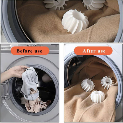 ESTOY Silicone Laundry Ball Cleaning Washing Machine Clothes Anti-Winding Laundry Washing Balls Washer Balls Reusable Laundry Balls Scrubbing Balls Big sizeAnti-Winding(PACK 4)