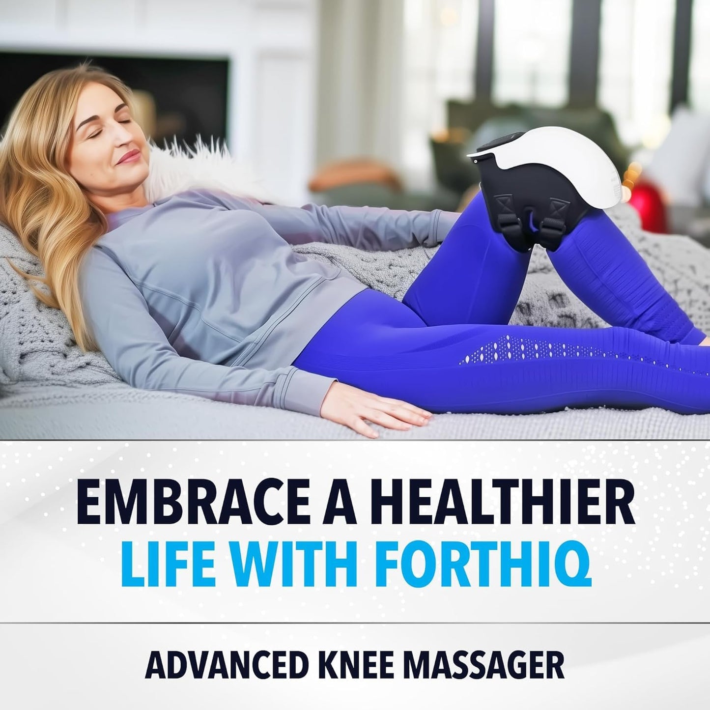 3-in-1 Smart Knee Massager with Heat & Red Light Therapy