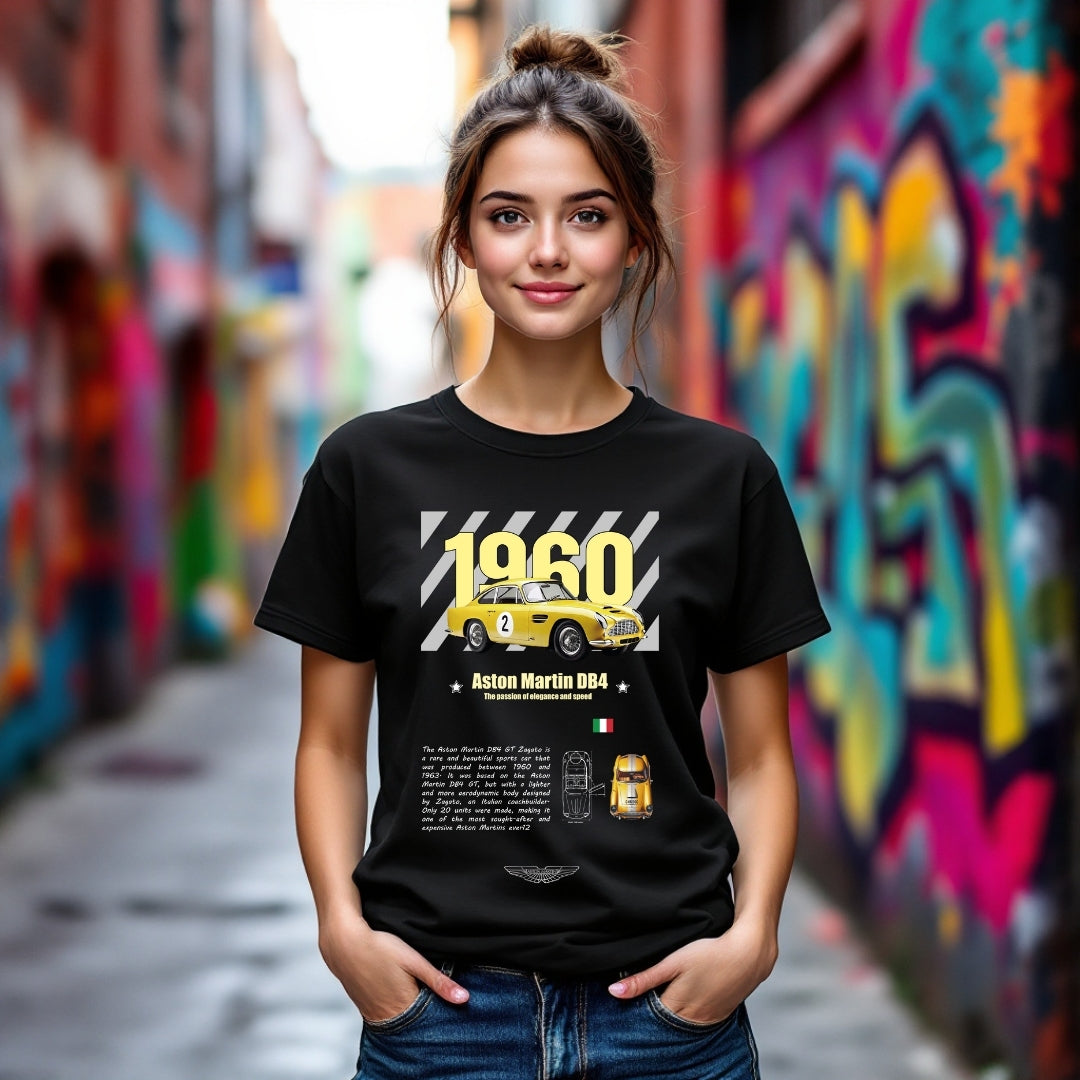1960 Aston Martin DB4 Vintage Racing T-Shirt