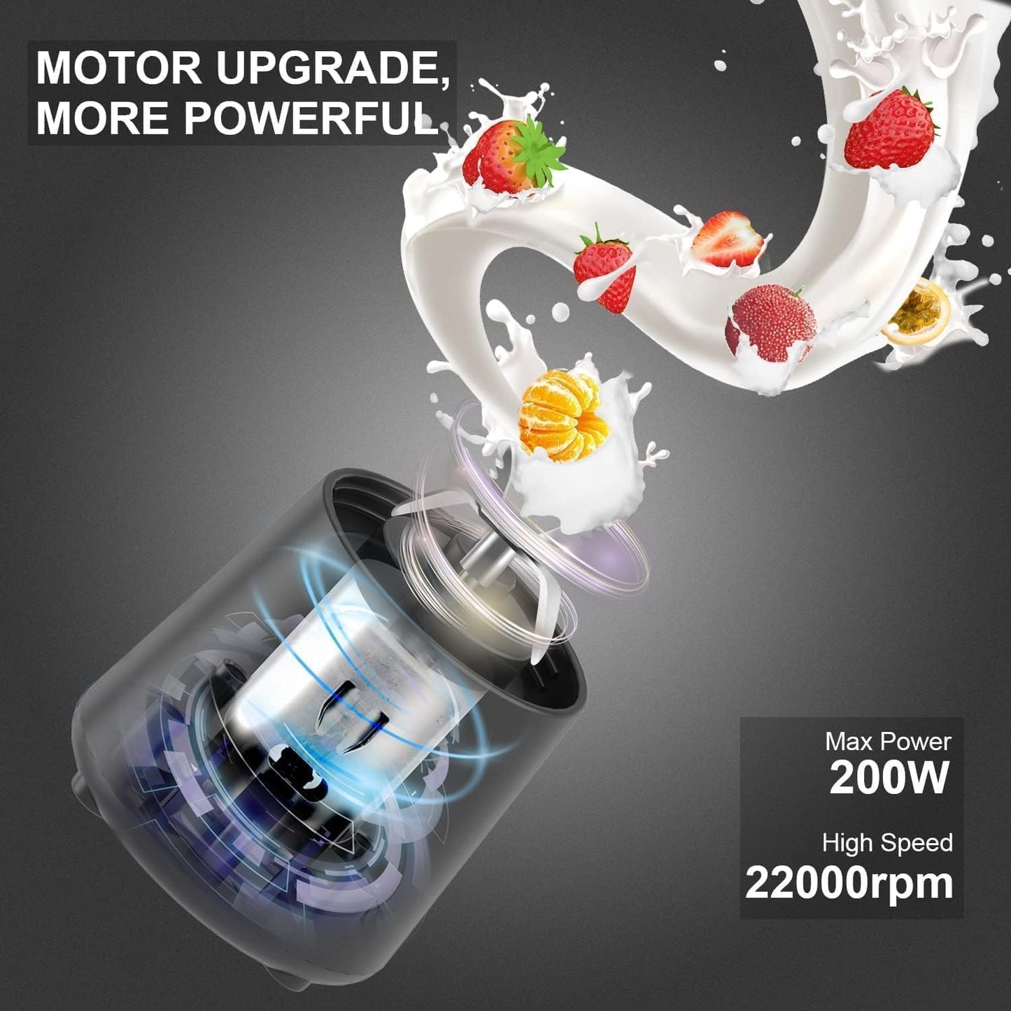 Portable USB Rechargeable Blender – Make Smoothies On-the-Go!