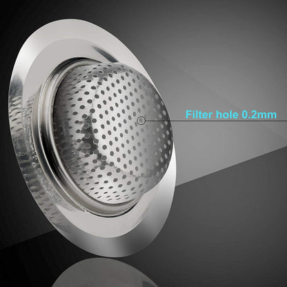 Stainless Steel Sink Strainer Drain Filter for Kitchen and Bathroom
