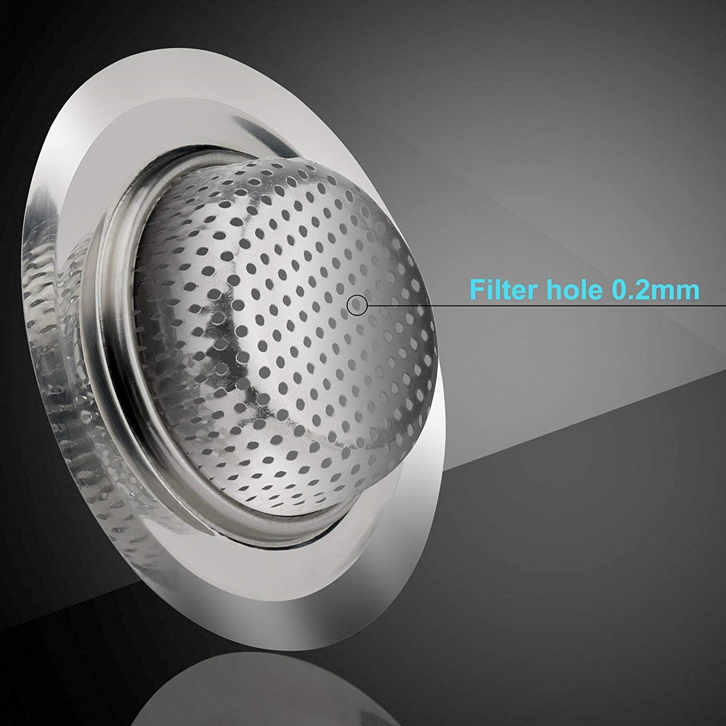 Stainless Steel Sink Strainer Drain Filter for Kitchen and Bathroom