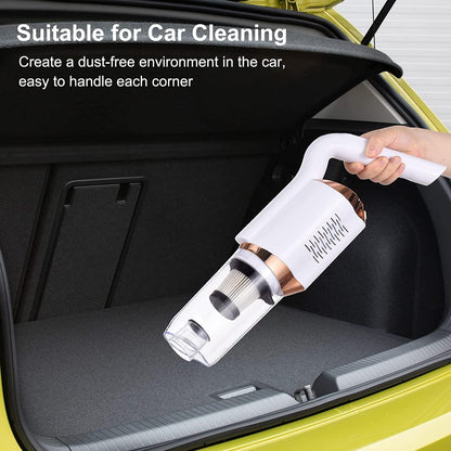 Handheld Vacuum Cordless, 8500Pa Rechargeable Portable Lightweight Mini Vacuum Cleaner, USB Car Vacuum Cleaner High Power Suction,Cleaning for Pet Hair, Car, Home, Office, Kitchen