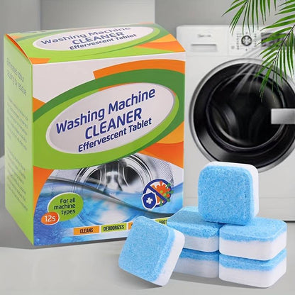 12pcs Washing Machine Cleaner Effervescent Tablets – Deep Cleaning & Deodorizing