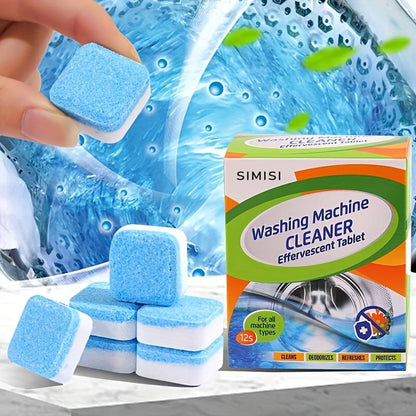12pcs Washing Machine Cleaner Effervescent Tablets – Deep Cleaning & Deodorizing