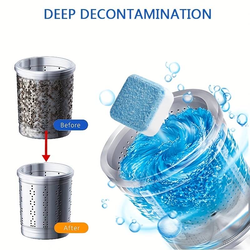 12pcs Washing Machine Cleaner Effervescent Tablets – Deep Cleaning & Deodorizing