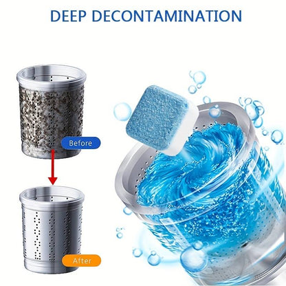 12pcs Washing Machine Cleaner Effervescent Tablets – Deep Cleaning & Deodorizing