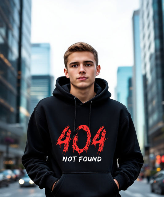 404 Not Found Tech-Inspired Hoodie