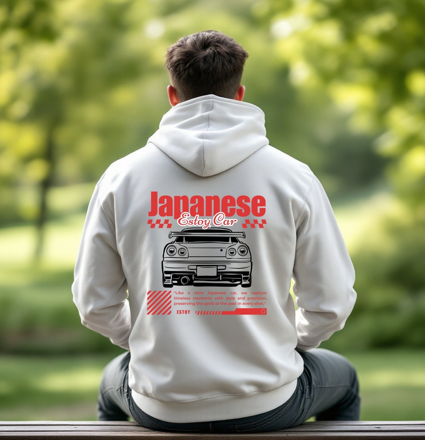 Japanese Car Culture Graphic Hoodie