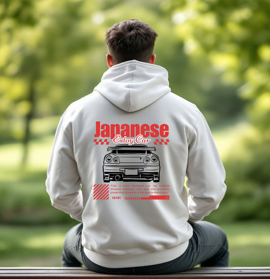 Japanese Car Culture Graphic Hoodie