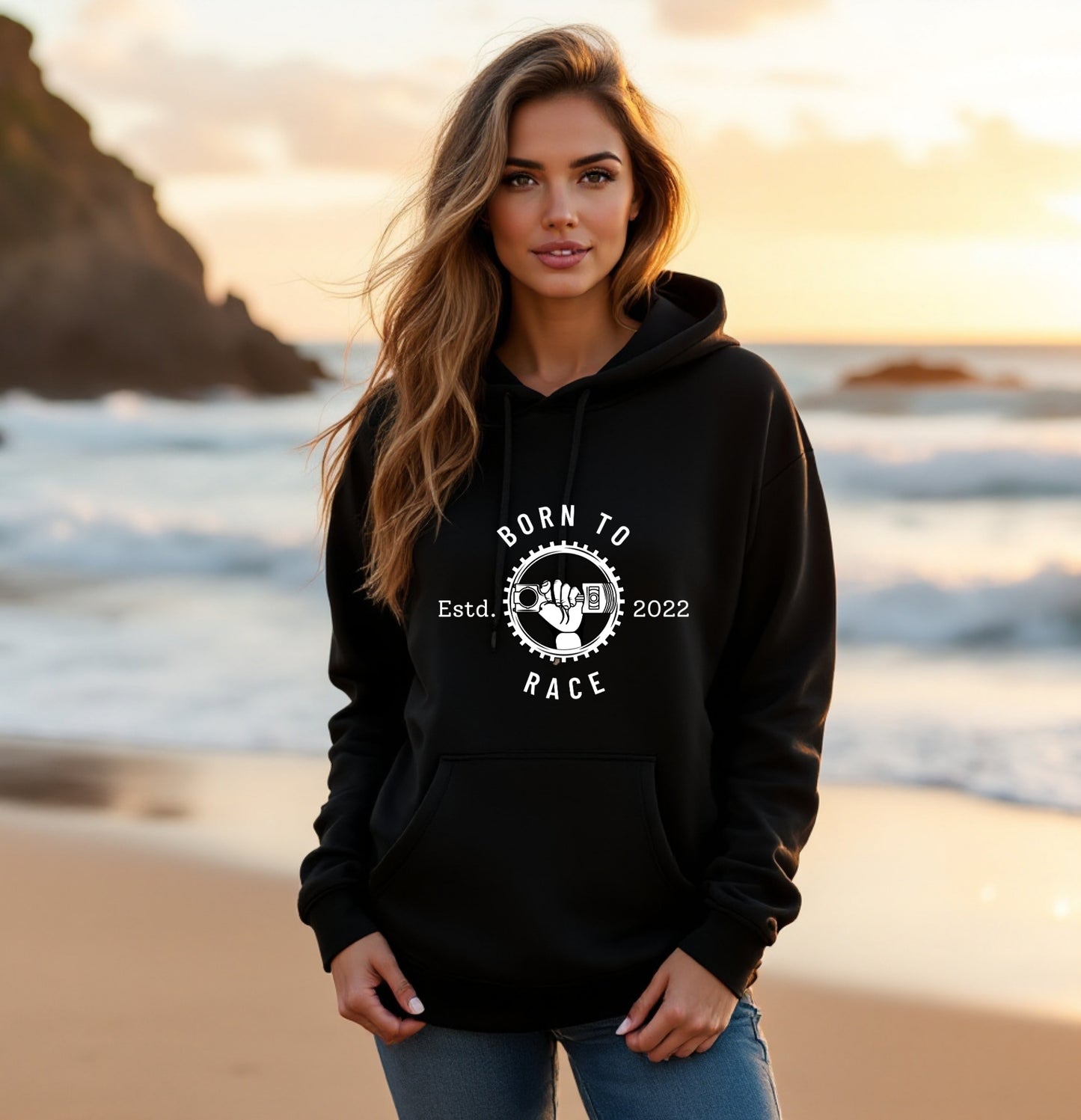 Born To Race Motorcycle Hoodie