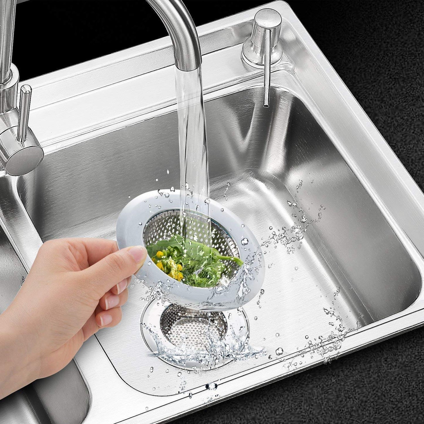 Stainless Steel Sink Strainer Drain Filter for Kitchen and Bathroom