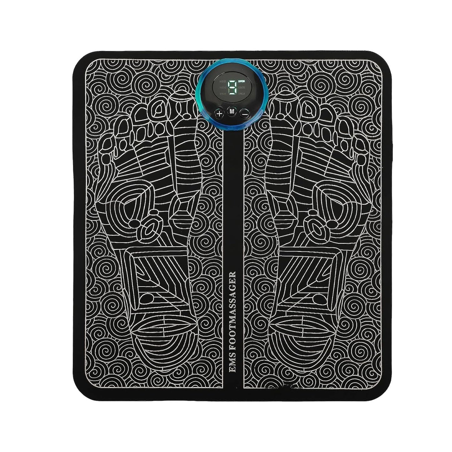 EMS Foot Massager - 8 Selectable Modes, 19 Intensity Levels, Automatic 15-Minute Session - Soothe and Revitalize Tired Feet