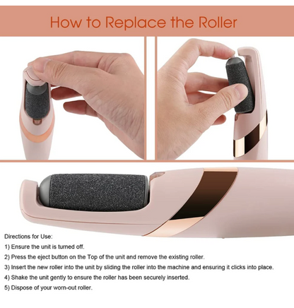 Estoy electric pedi roller for cracked heels dead skin hard foot callus remover women girl feet care tool foot scraper(1 pcs/multi color)