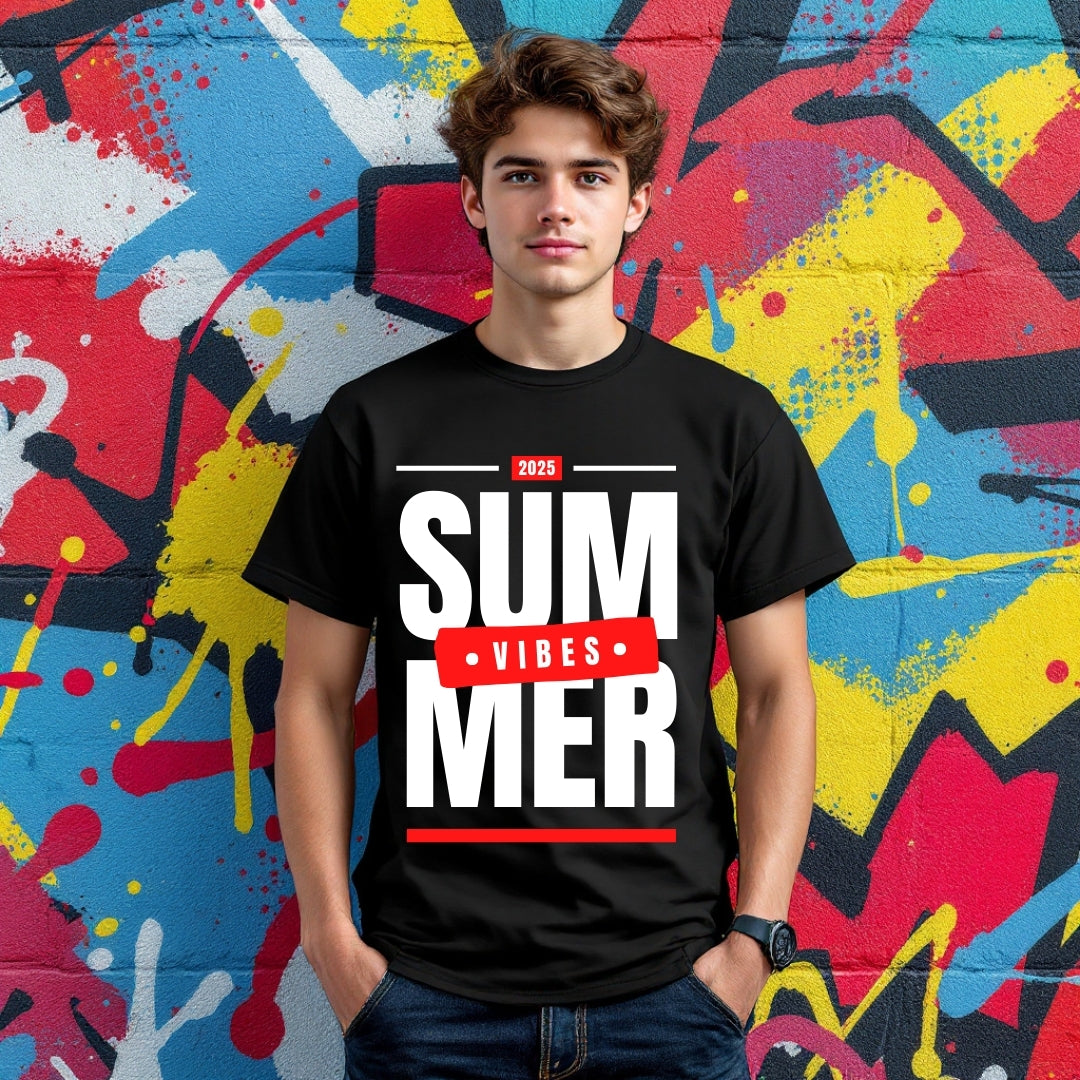 2025 Summer Vibes Graphic T-Shirt