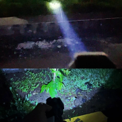 Multi-Function Tactical Flashlight with USB Fast Charging - Hammer Torch Light