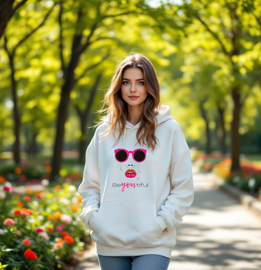 BeYOUtiful Hoodie – Empowerment Graphic Sweatshirt for Women