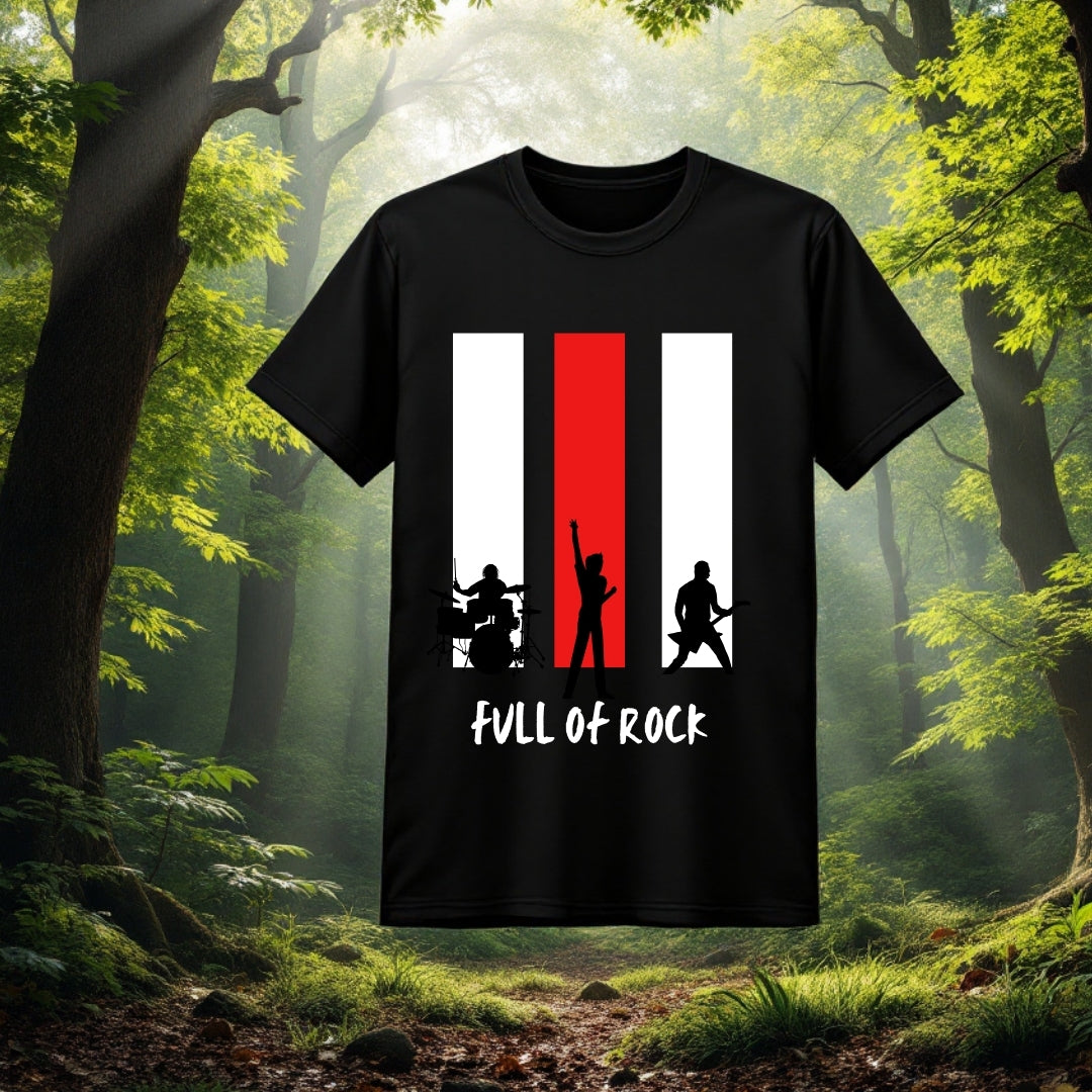 Full of Rock Band Silhouette T-Shirt