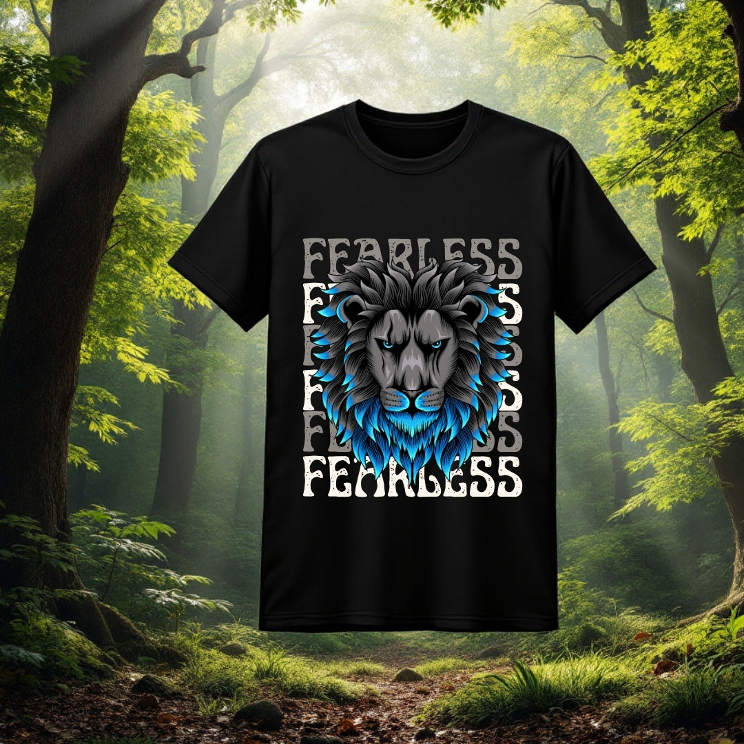 Fearless Lion Graphic T-Shirt
