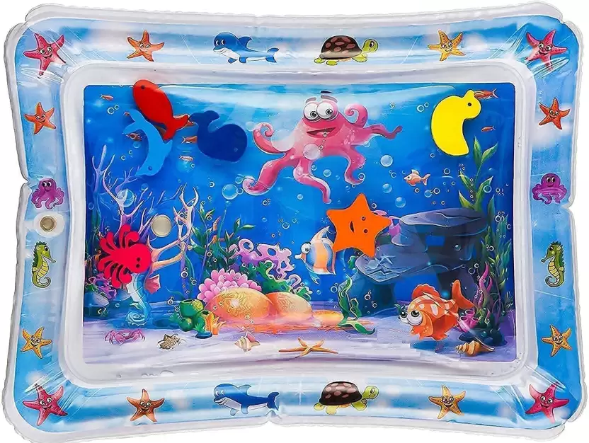 Inflatable Baby Water Play Mat – Tummy Time Sensory Development Toy