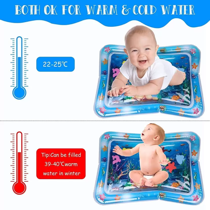 Inflatable Baby Water Play Mat – Tummy Time Sensory Development Toy