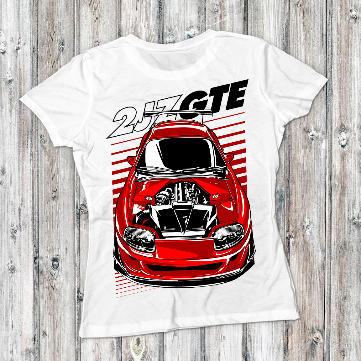 Classic Crew T-Shirt – Toyota JZ Engine Design