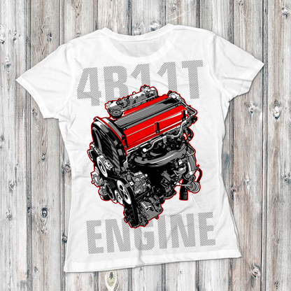 Classic Crew T-Shirt – 4B11T Engine Design