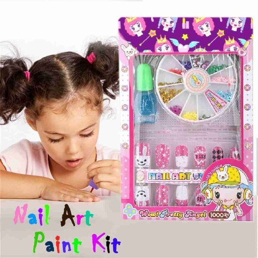 Nail Art Paint Kit for Kids – DIY Manicure Set with Glitter & Accessories | Birthday Gift For Girls Little Girls, Kids (Multicolor)